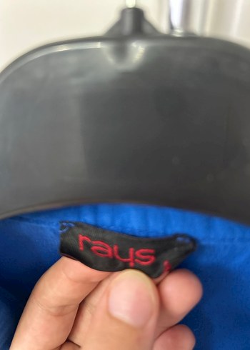 Mavi Düğmeli Keten Gömlek - Görsel 4