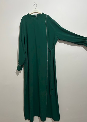 Düğmeli Yeşil Hamile Bluzu, Kısa Kollu, Midi Boy - Görsel 2