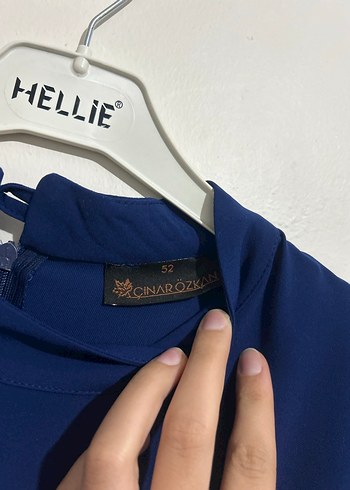 Lacivert yandan bağlamalı tunik pantolon takım - Görsel 3