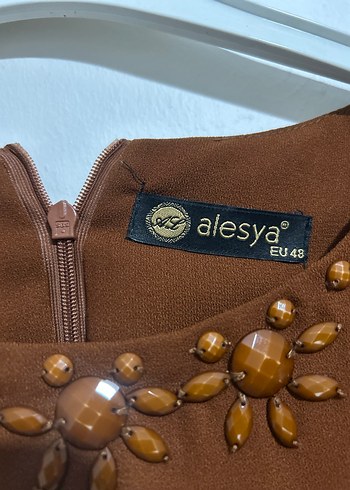 Kahverengi Uzun Kollu Salaş Tunik - Görsel 5