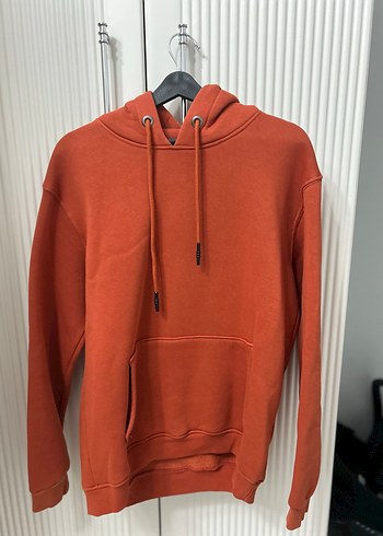 Kahverengi Kapüşonlu Oversize Sweatshirt - Görsel 2