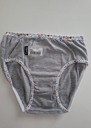 Tutku Kız Çocuk Elastan Hayvan desenli Bato-slip-külot-12 Adet - Görsel 4