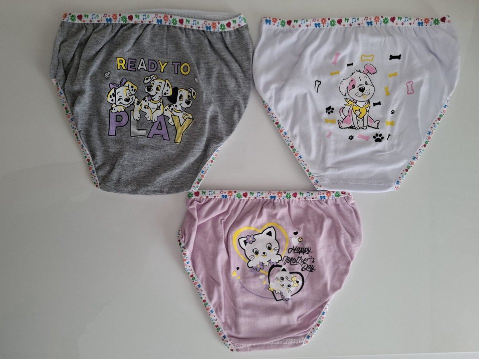 Tutku Kız Çocuk Elastan Hayvan desenli Bato-slip-külot-12 Adet - Görsel 3