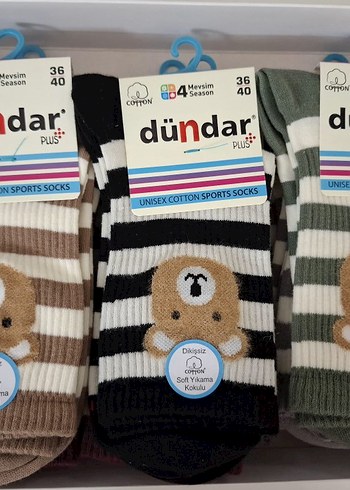 Dündar Bayan Ayıcıklı Çorap-Dikişsiz-Kokulu-6 Adet(36-40 Beden) - Görsel 9
