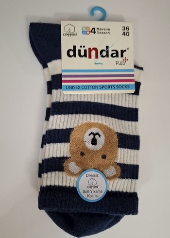 Dündar Bayan Ayıcıklı Çorap-Dikişsiz-Kokulu-6 Adet(36-40 Beden) - Görsel 6