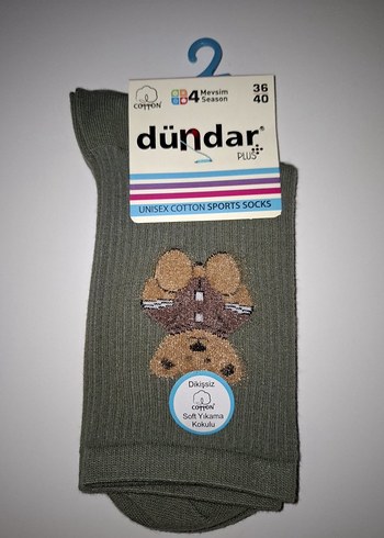 Dündar Kadın Ayıcıklı Çorap-Dikişsiz-Kokulu-6 Adet-(36-40 Beden) - Görsel 3