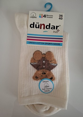 Dündar Kadın Ayıcıklı Çorap-Dikişsiz-Kokulu-6 Adet-(36-40 Beden) - Görsel 6
