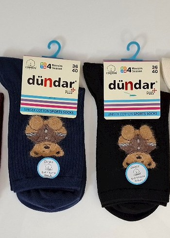 Dündar Kadın Ayıcıklı Çorap-Dikişsiz-Kokulu-6 Adet-(36-40 Beden) - Görsel 2