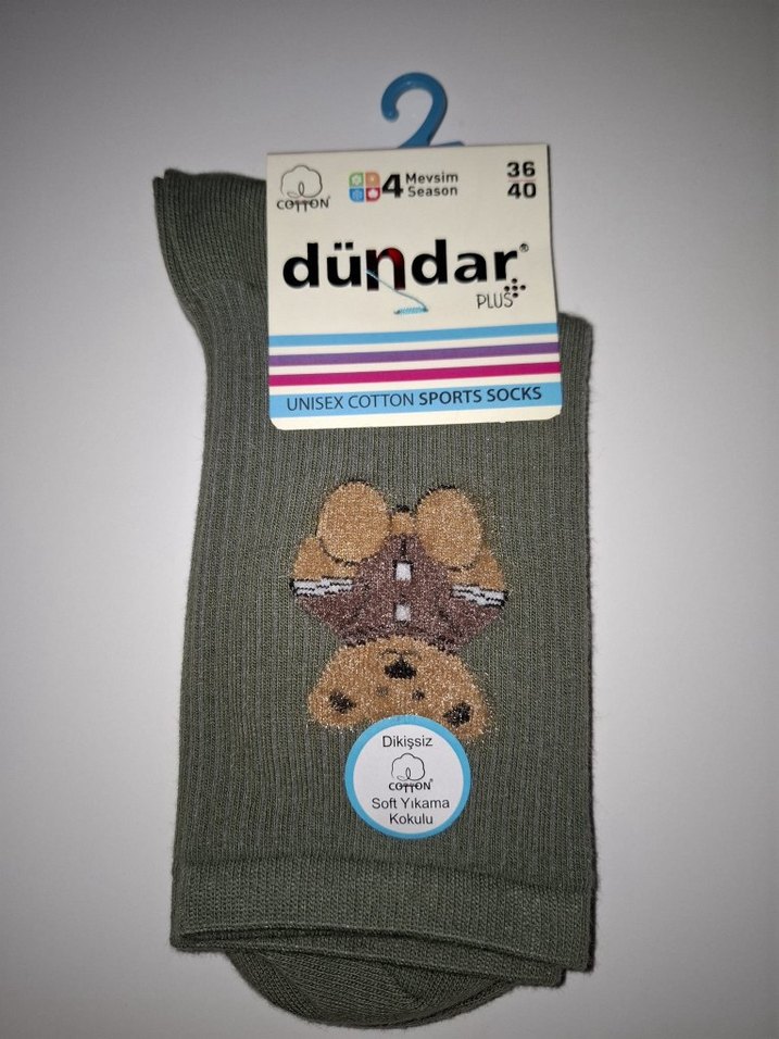 Dündar Kadın Ayıcıklı Çorap-Dikişsiz-Kokulu-6 Adet-(36-40 Beden) - Görsel 3