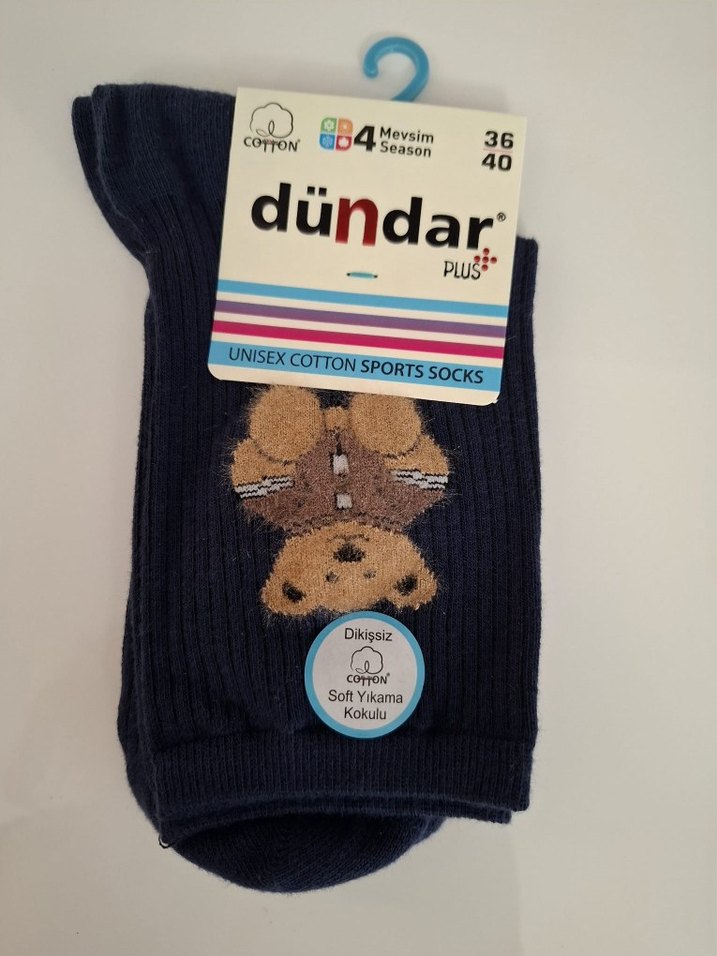 Dündar Kadın Ayıcıklı Çorap-Dikişsiz-Kokulu-6 Adet-(36-40 Beden) - Görsel 4