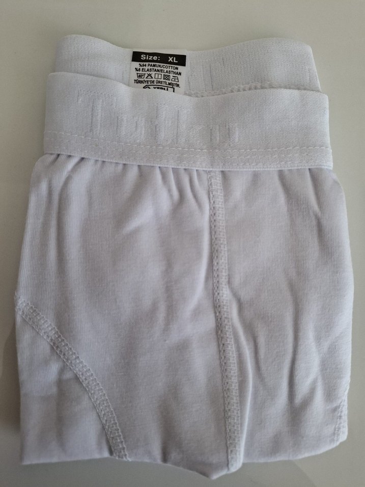 Tutku Erkek Likralı Boxer - 6 Adet- Beyaz - Görsel 3