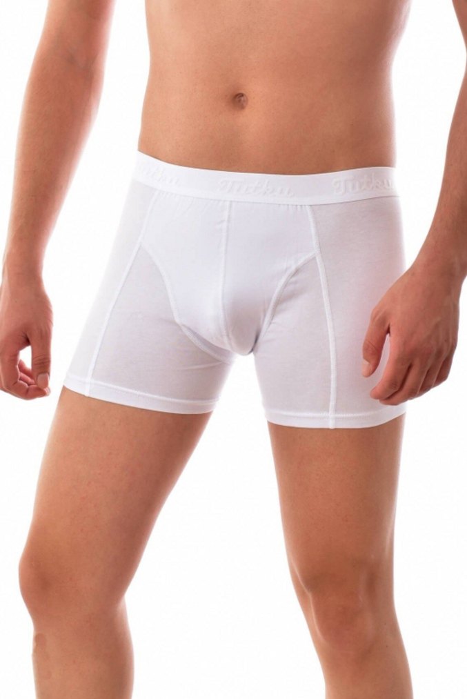Tutku Erkek Likralı Boxer - 6 Adet- Beyaz - Görsel 2
