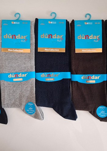 Dündar ErkekCotton4Mevsim Çorap-6Adet-Dikişsiz-Kokulu40-44 Beden - Görsel 2