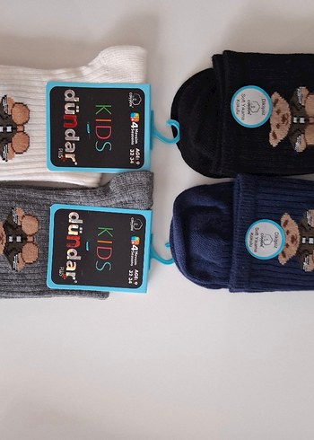 Dündar Cotton 4Mevsim Ayıcıklı Çorap-6 Adet-Dikişsiz-Kokulu-9Yaş - Görsel 2