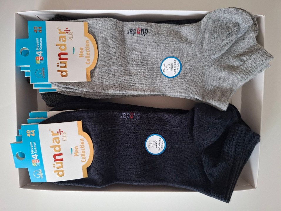 Dündar Erkek Penye Cotton Patik-4 Mevsim-6 Adet(40-44 Beden) - Görsel 5