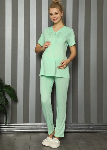 Hamile ve Lohusa Emzirme Pijama Takımı - Görsel 7