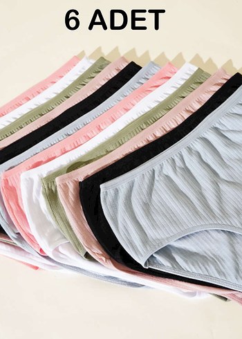 m Beden çeşitli Renk Tutku Pandora Bayan Bikini-6 Adet #bikini #külot