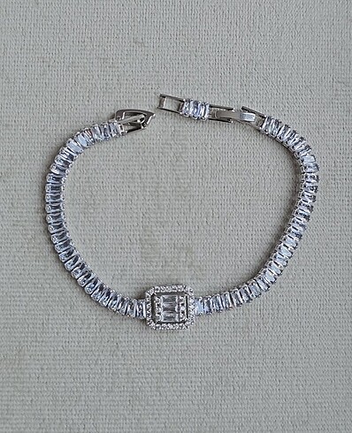 silver baget bileklik