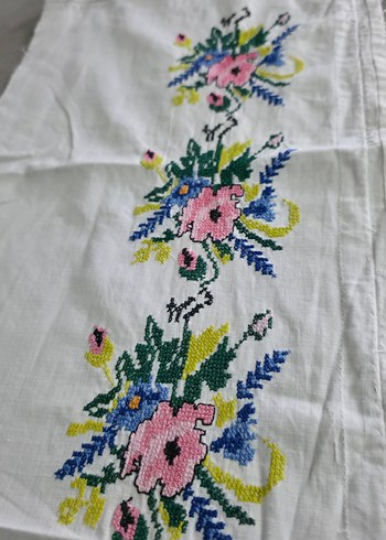 Beden çeşitli Renk Çiçek Desenli kanaviçe parça