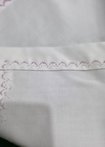 Mor Nakışlı ,dantelli 6 adet peçete - Görsel 10