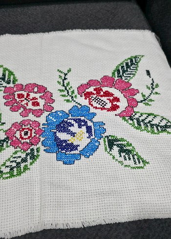 El işi kanaviçe runner - Görsel 10