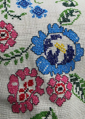 El işi kanaviçe runner - Görsel 5