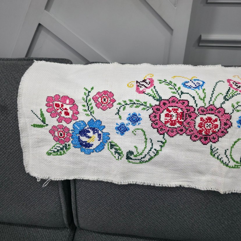 El işi kanaviçe runner - Görsel 3