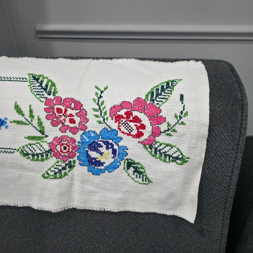 El işi kanaviçe runner - Görsel 2