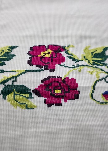 Yeni işlenmiş etamin kırlent - Görsel 12