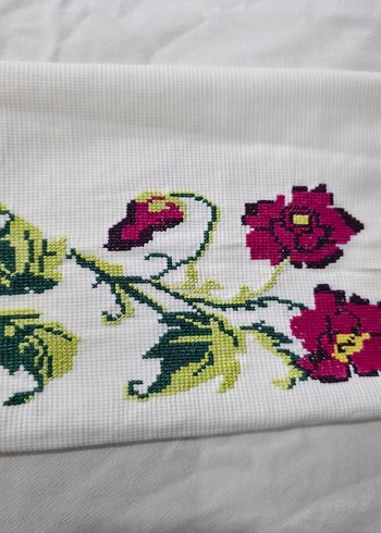 Yeni işlenmiş etamin kırlent - Görsel 7