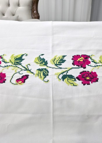 Yeni işlenmiş etamin kırlent - Görsel 8