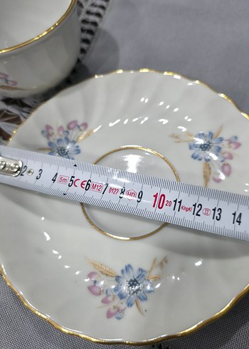 Vintage çay fincanı ve sütlük damgalı ayrı satılır - Görsel 12