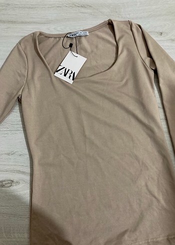 Bej Kare Yaka Body - Görsel 2