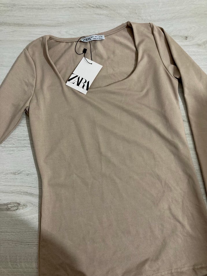 Bej Kare Yaka Body - Görsel 2