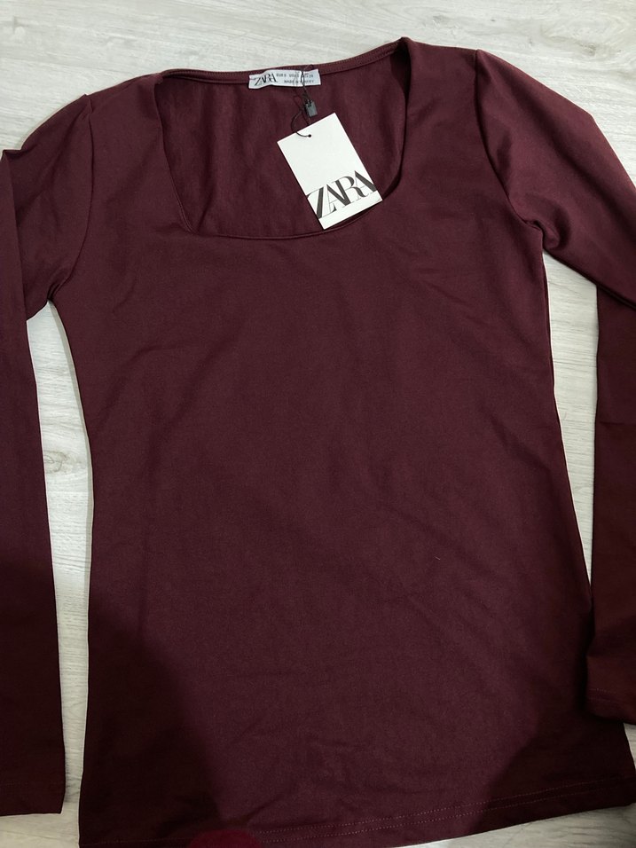 Zara kare yaka Bluz - Görsel 2