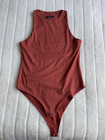 Kiremit Halter Yaka Çıtçıtlı Örme Body