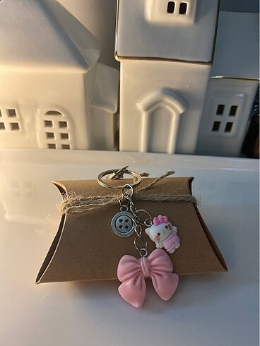 Diğer Hello Kitty & Fiyonk & Düğme Çanta Charm