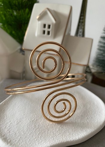 Diğer Altın Renkli Elastik Minimalist Pazu Bilezik