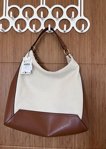 Zara Bej Deri Kadın Çanta