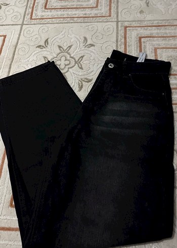 Siyah Kadın Midi Kot Pantolon - Görsel 2