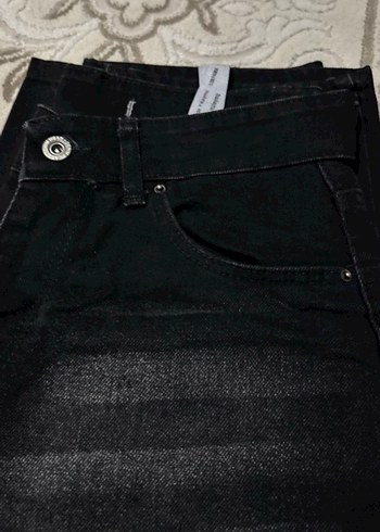 Siyah Kadın Midi Kot Pantolon - Görsel 4