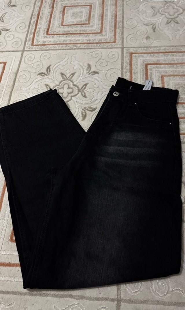 Siyah Kadın Midi Kot Pantolon - Görsel 2