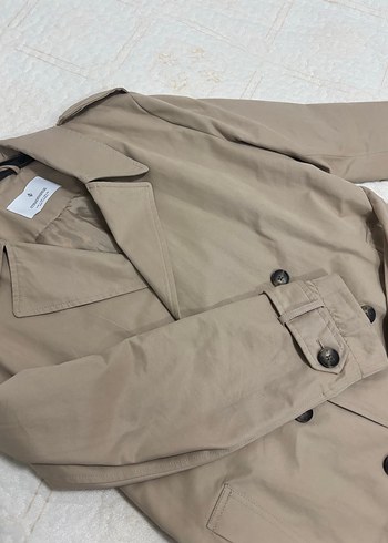 Bej Kadın Midi Trençkot - Görsel 3