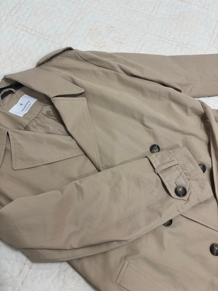 Bej Kadın Midi Trençkot - Görsel 3