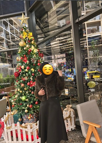 Kahverengi Kürklü Deri Kadın Yelek - Görsel 3