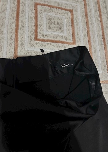 Drapeli Siyah Uzun Kadın Etek - Görsel 5