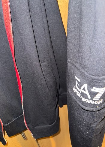 EA7 Fermuarlı (M) Yüksek Yakalı Eşofman Takımı - Görsel 4