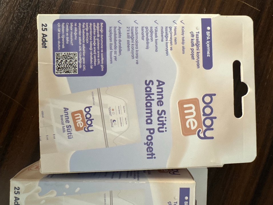 Bebek Sütü Saklama Poşeti 25'li - Görsel 2