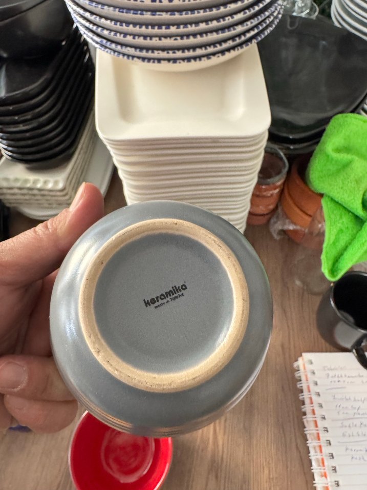 Keramika Çift Renkli Seramik Kase 10 Cm (8 Adet) - Görsel 5