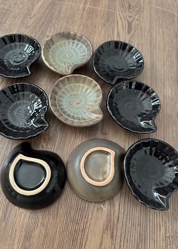 Deniz kabuğu şeklinde seramik Çerezlik - Görsel 4